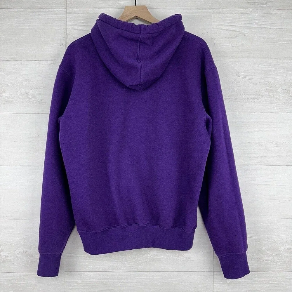 Five Hills Quackity Night Drive Hoodie Sweatshirt‎ Men Size Medium Purple Fleece